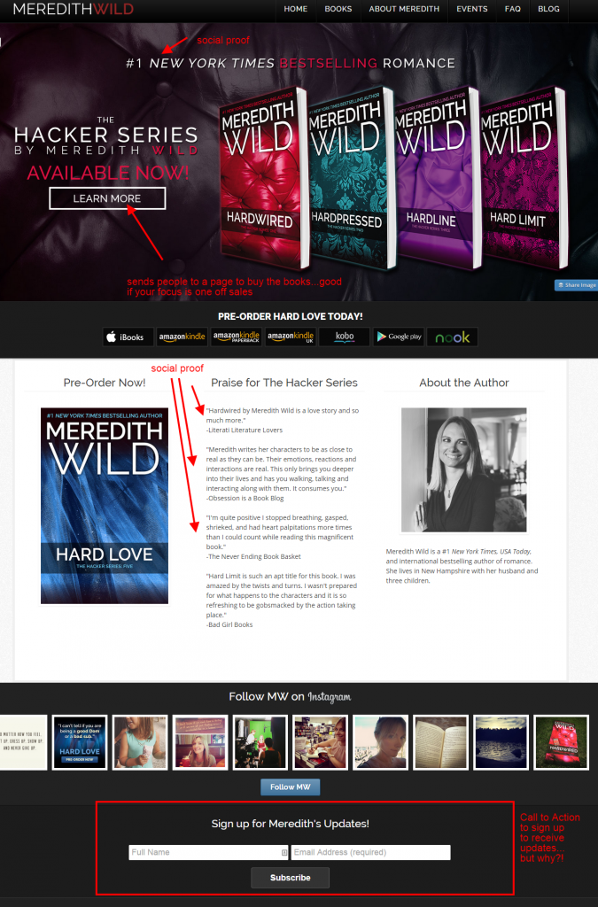 meredith wild - How to Create a Bestselling Author Website