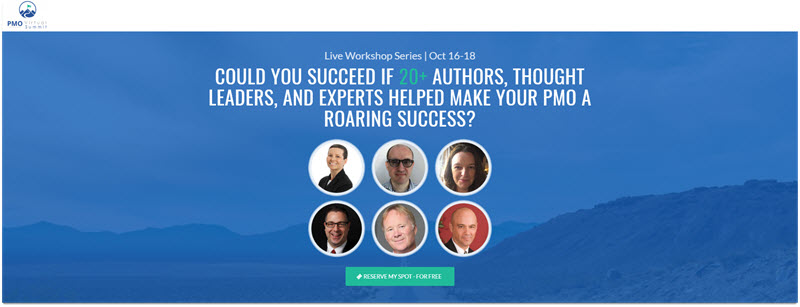 summit above the fold pmo virtual summit - Virtual Summit: a step by step guide to creating, hosting, and launching your first summit