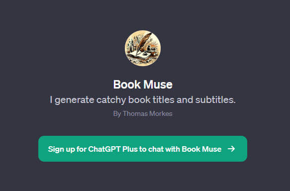 Book Muse book title generator